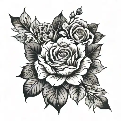 Floral Inner Fore Arm