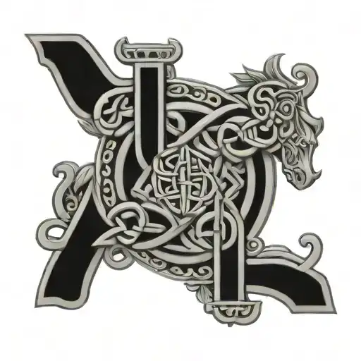 Gemini Texas Welsh Celtic Pattern