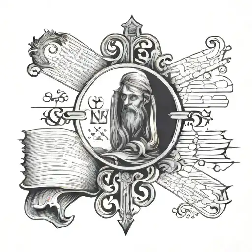 Bible Verses Forming Around Arm