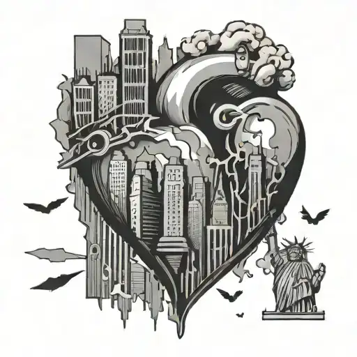 New York City Falling Apart Heart