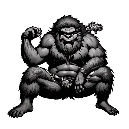 Narasimha Sitting Like A Gangster