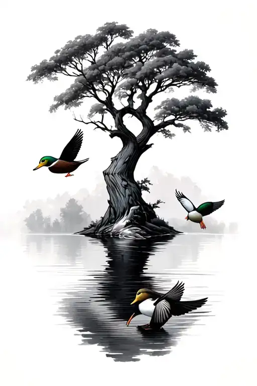 Ducks Flying Trees