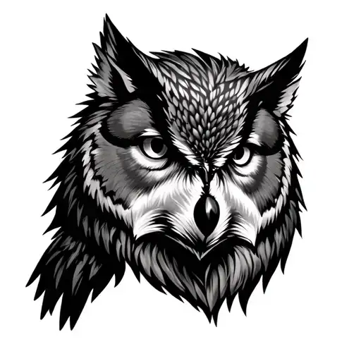 Owl And Wolf