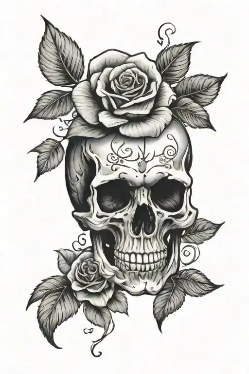 Skull And Roses
