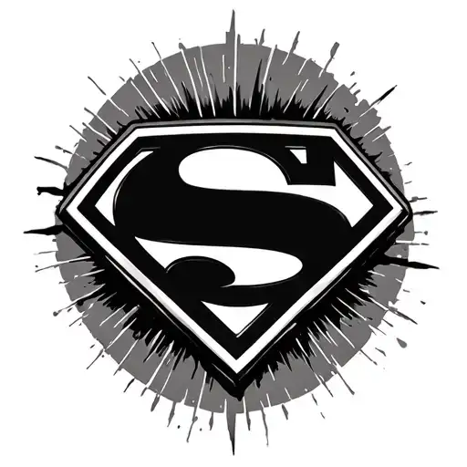 Superman Logo With Halo