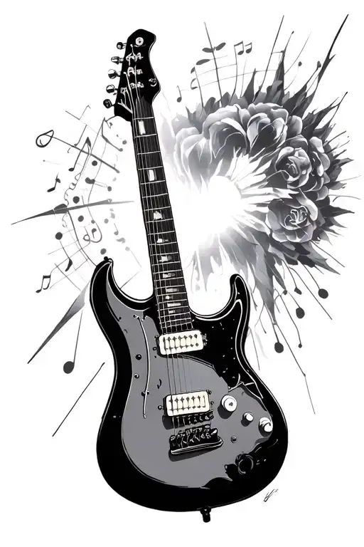 My Love For Music And An Electric Guitar Should Be Aesthetic And Cool Goth Type