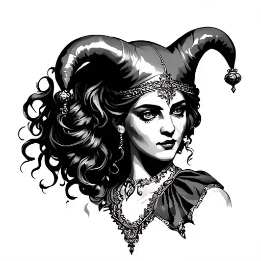 Renaissance Jester Woman
