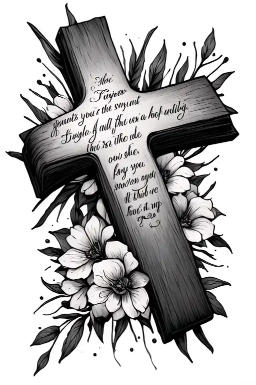 Cross With A Bible Verse