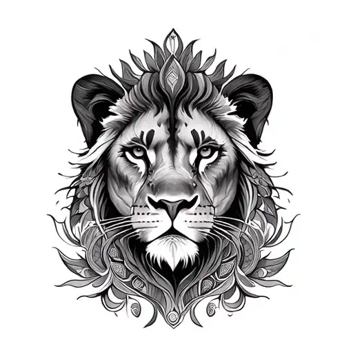 Mandala And Lioness