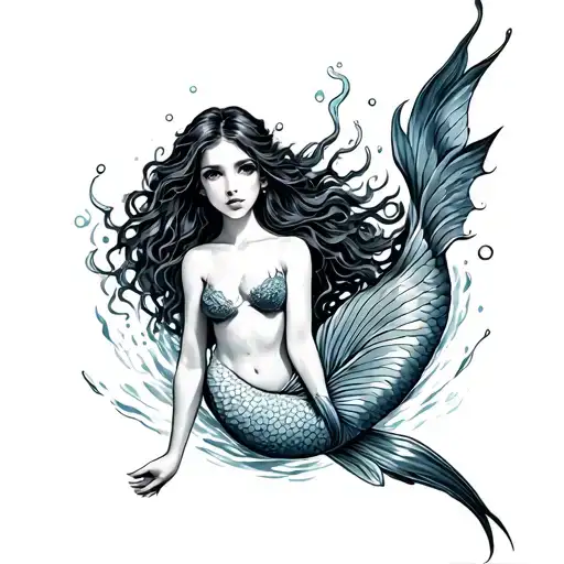 Mermaid Swimming
