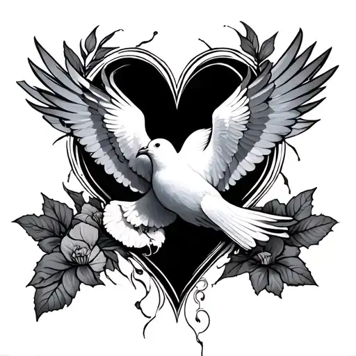 Dove And Break Heart Made