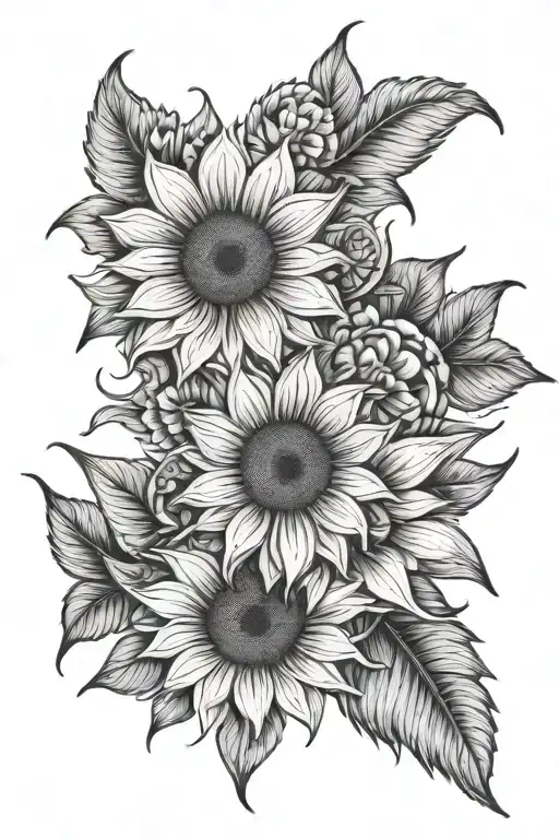 Sunflower Mandala Design