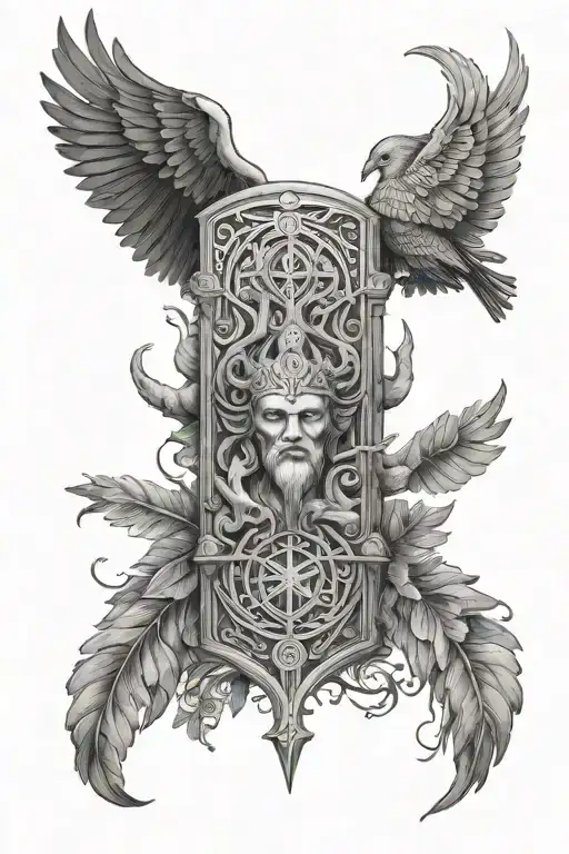 Nordic Mythology And Three Basic Pillars Spread Through My Arm