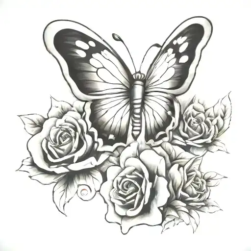 Holy Cross And Butterfly