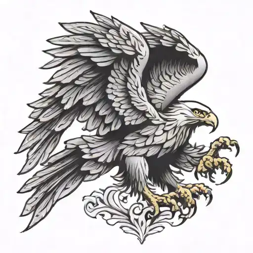 Welsh Eagle Flying