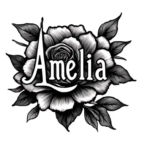 Create A Tatto With The Name Amelia I Spired By The Story Of Job In The Bible