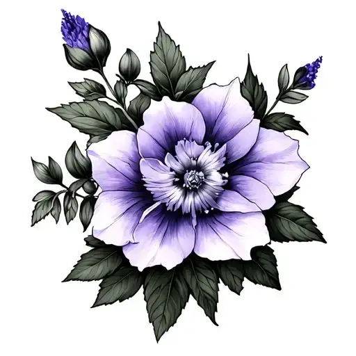 Larkspur And Violet