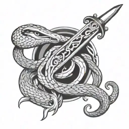 Dagger And Snake
