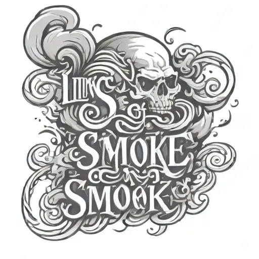 Living In Smoke Text And Surrounded By Smoke
