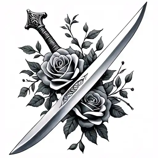 Sword With Roses