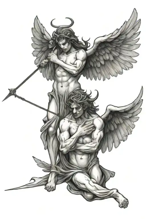 Angel Vs Demon Half Angel