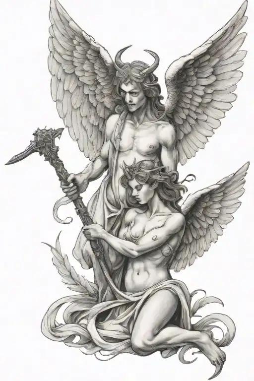 Angel Vs Demon Half Angel