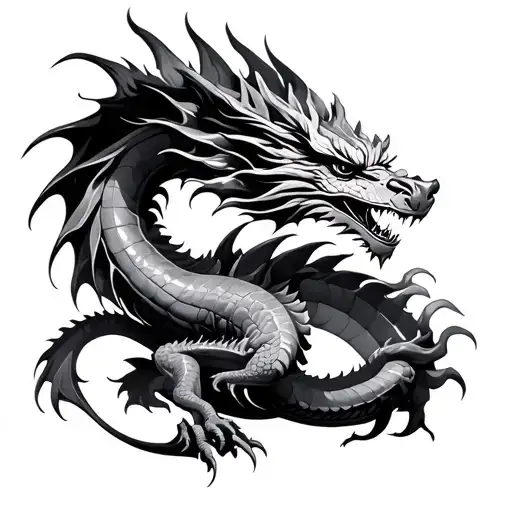 Black Ink Dragon