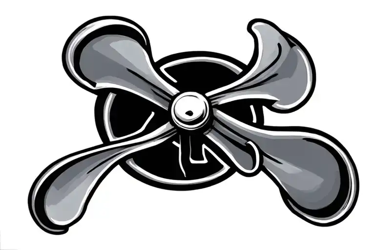195 Propeller Cross Intertwined
