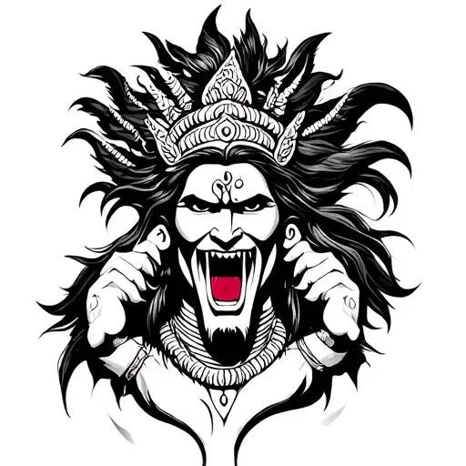 Lord Shiva Turns Ferocious