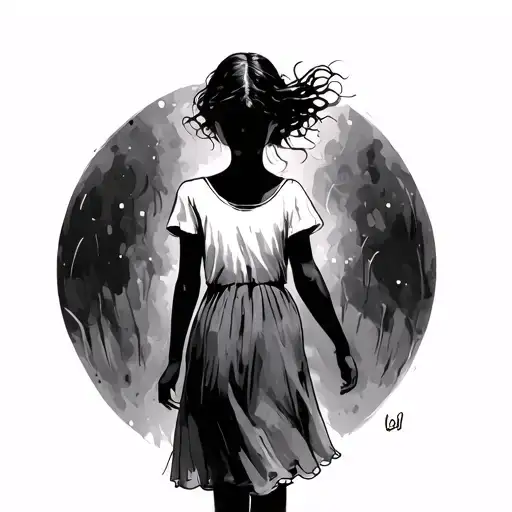 Daughter Shadow Walking