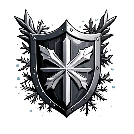 Shield And Snowflakes