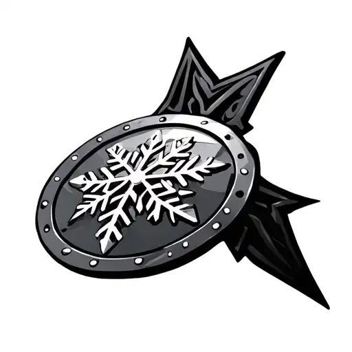 Shield And Snowflakes