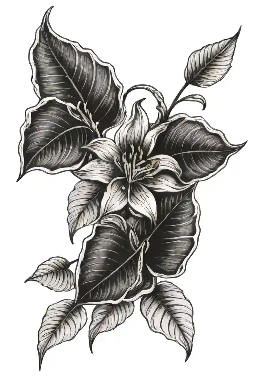 Lilly's Leaves Intertwined