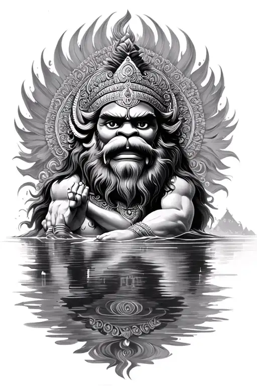 Lord Narasimha Calm Waters