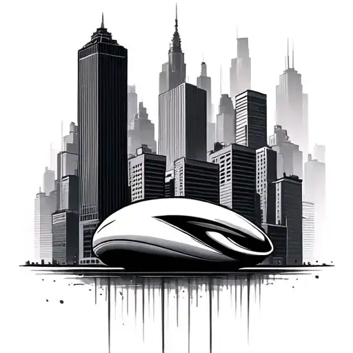 Chicago Bean Minimal Tatoo