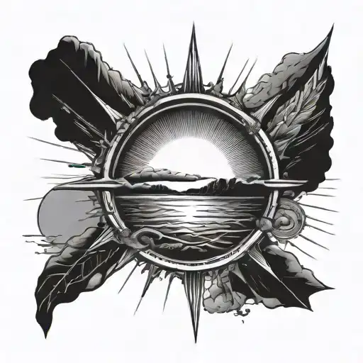 So I Was Thinking About Like A Half Sun With The Rays And Then Under It The Dates