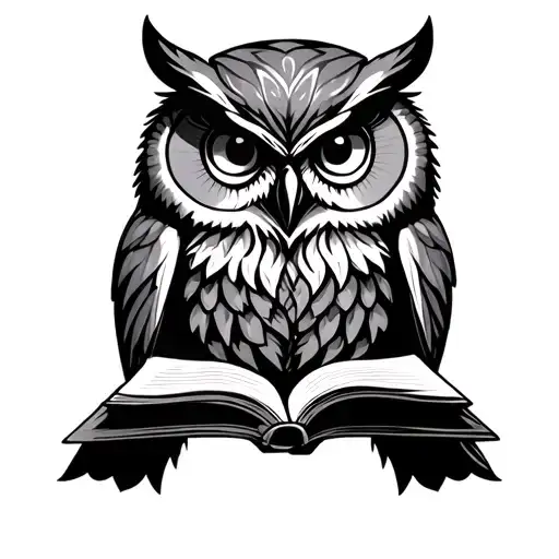 A Wise Owl With A Book