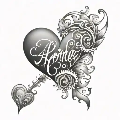 Words Making A Heart Shape