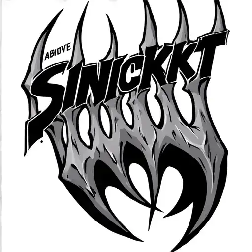 Wolverine Claw That Says Snickt Above It On The Left