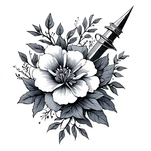 Dagger & Flowers