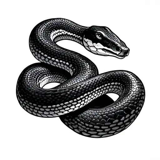 Ball Python Snake Coiled