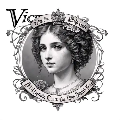 Victoria Inscription Around The Neck