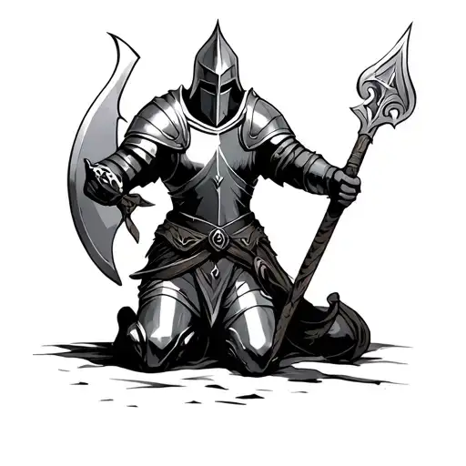 Crusade Knight Kneeling