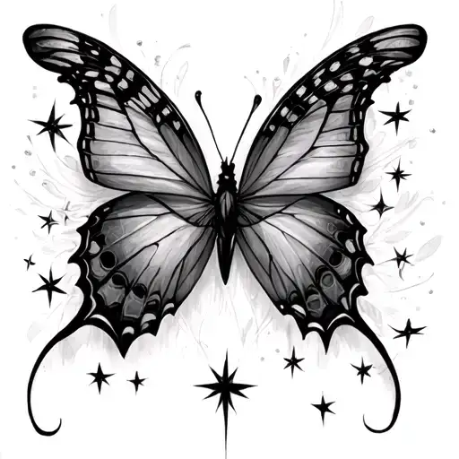 Butterfly Stars Detail