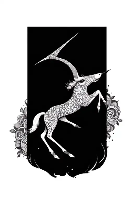 Sagittarius And Henna Inspired Patterns