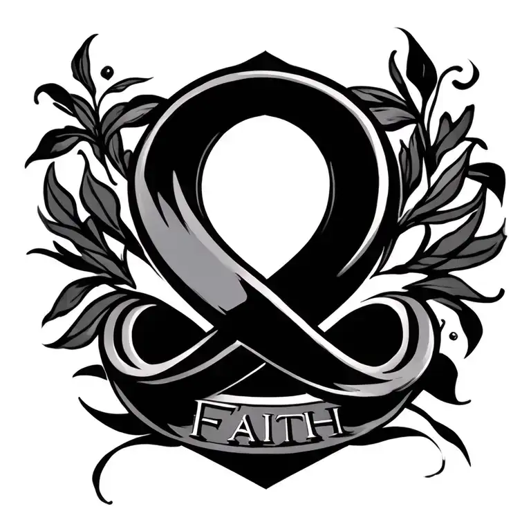 Infinity Symbol With Name Faith