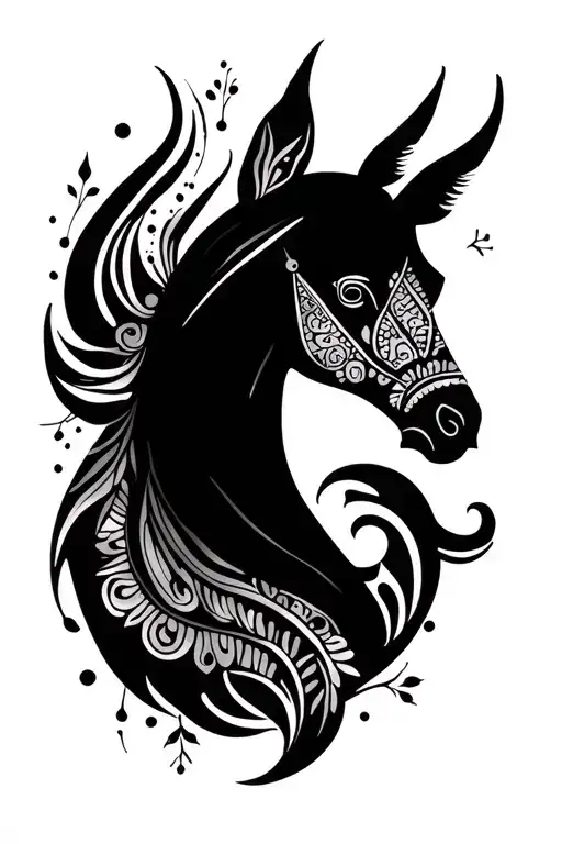 Sagittarius And Henna Inspired Patterns