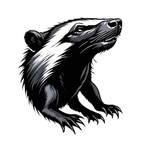 Honey Badger Tattoo Symbol