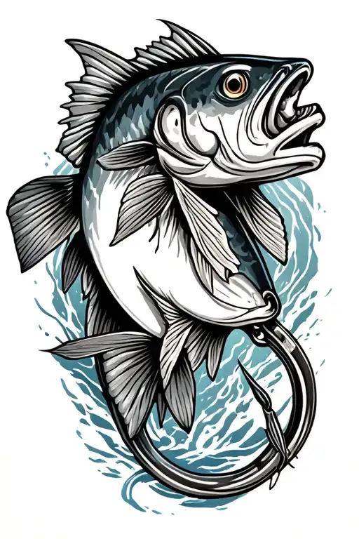Walleye And Hook