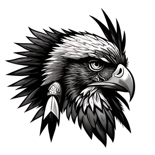 Aguila And The Face Of An Indian Warrior Style